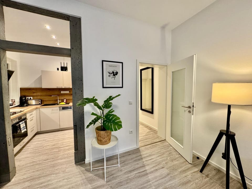 Living room, kitchen