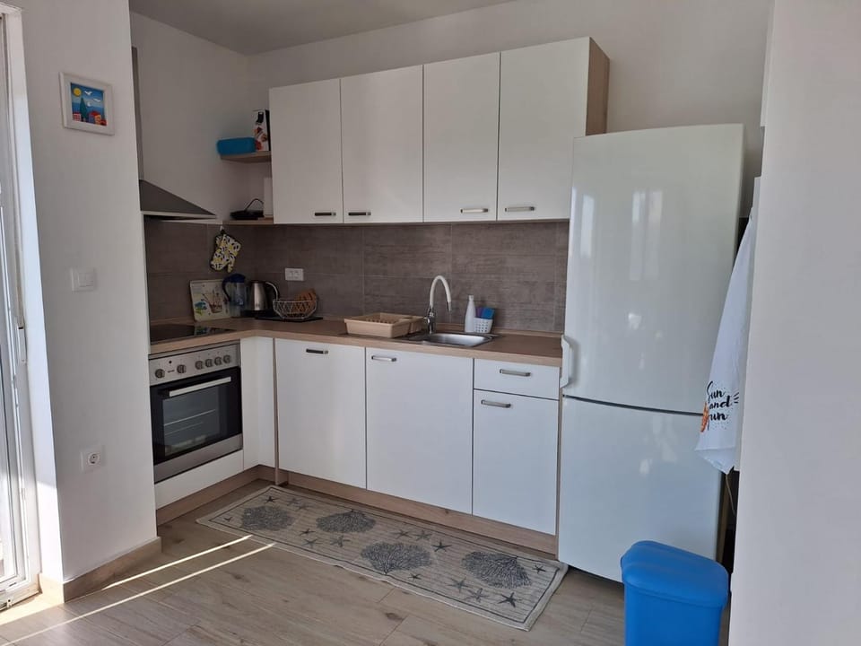 Kitchen or kitchenette, dishwasher, oven, stove