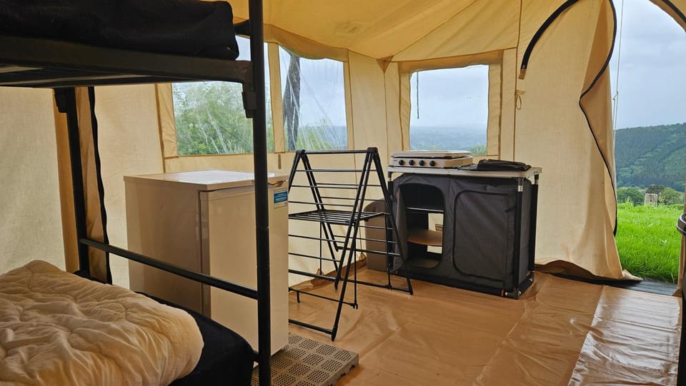 Bed, Natural landscape, Photo of the whole room, Mountain view