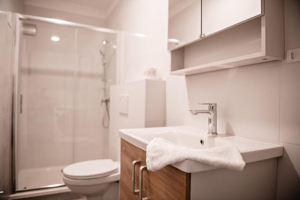 Shower, Toilet, Bathroom, towels