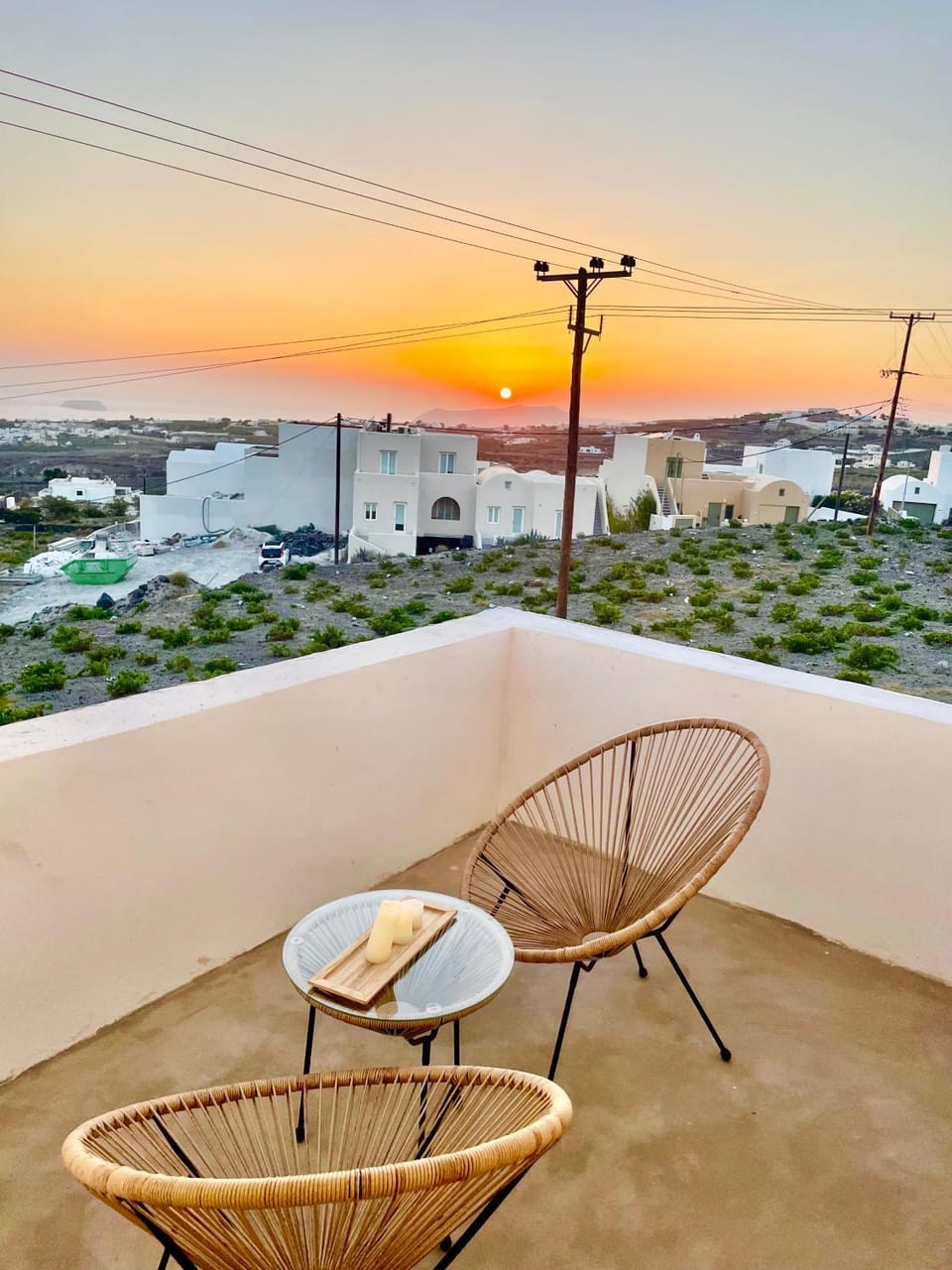 View (from property/room), Balcony/Terrace, Sunset