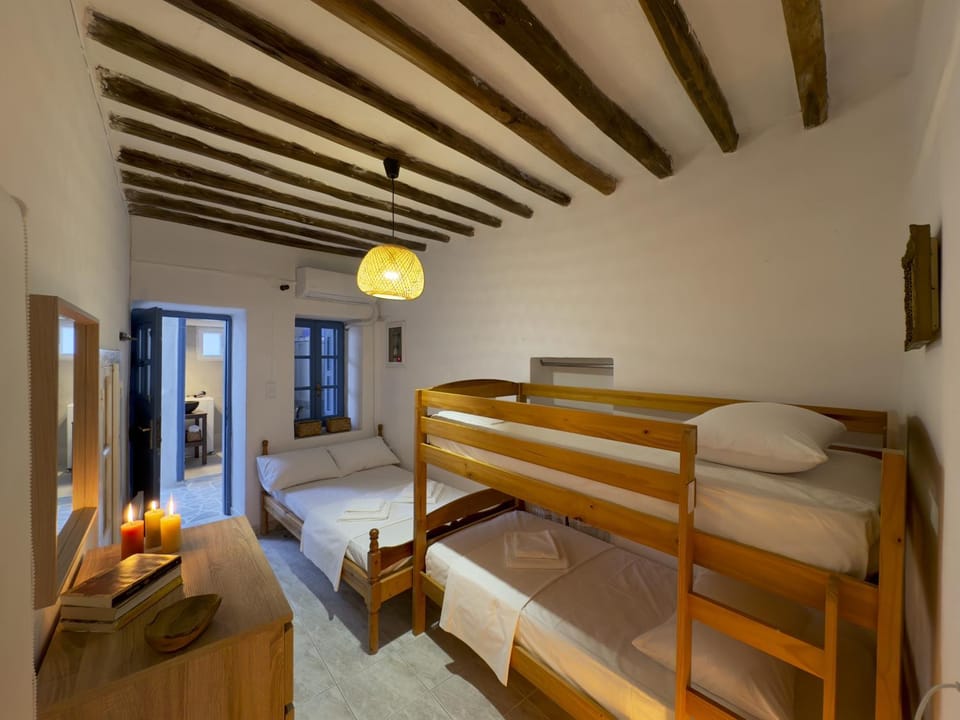 Bed, Bedroom, bunk bed, wardrobe, air conditioner