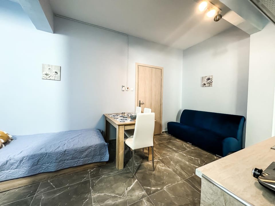 Bed, Kitchen or kitchenette, Living room, Photo of the whole room, Seating area, Dining area, Bedroom