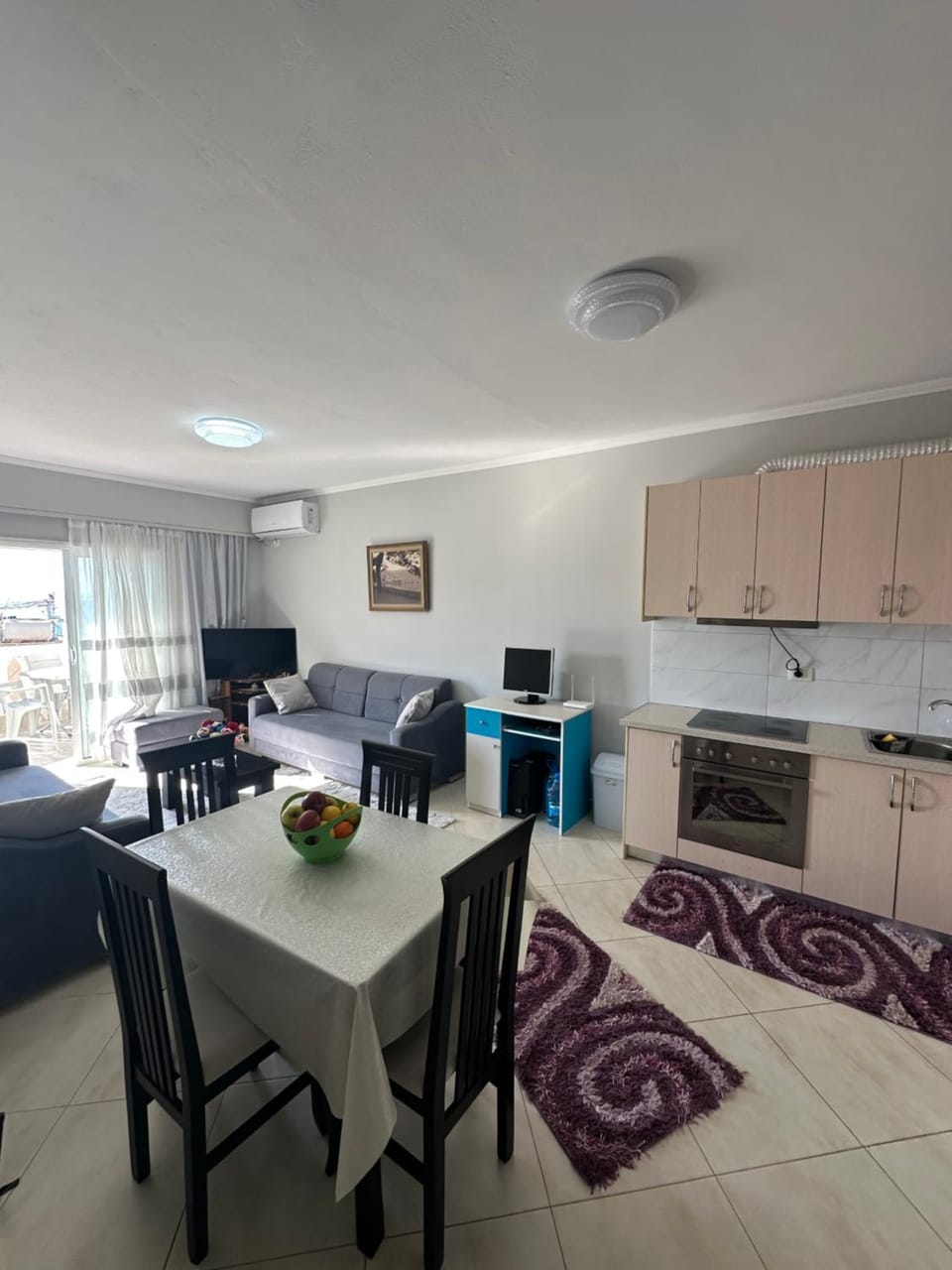 Living room, kitchen