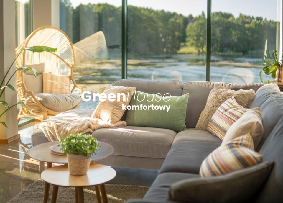 Living room, Seating area, Lake view
