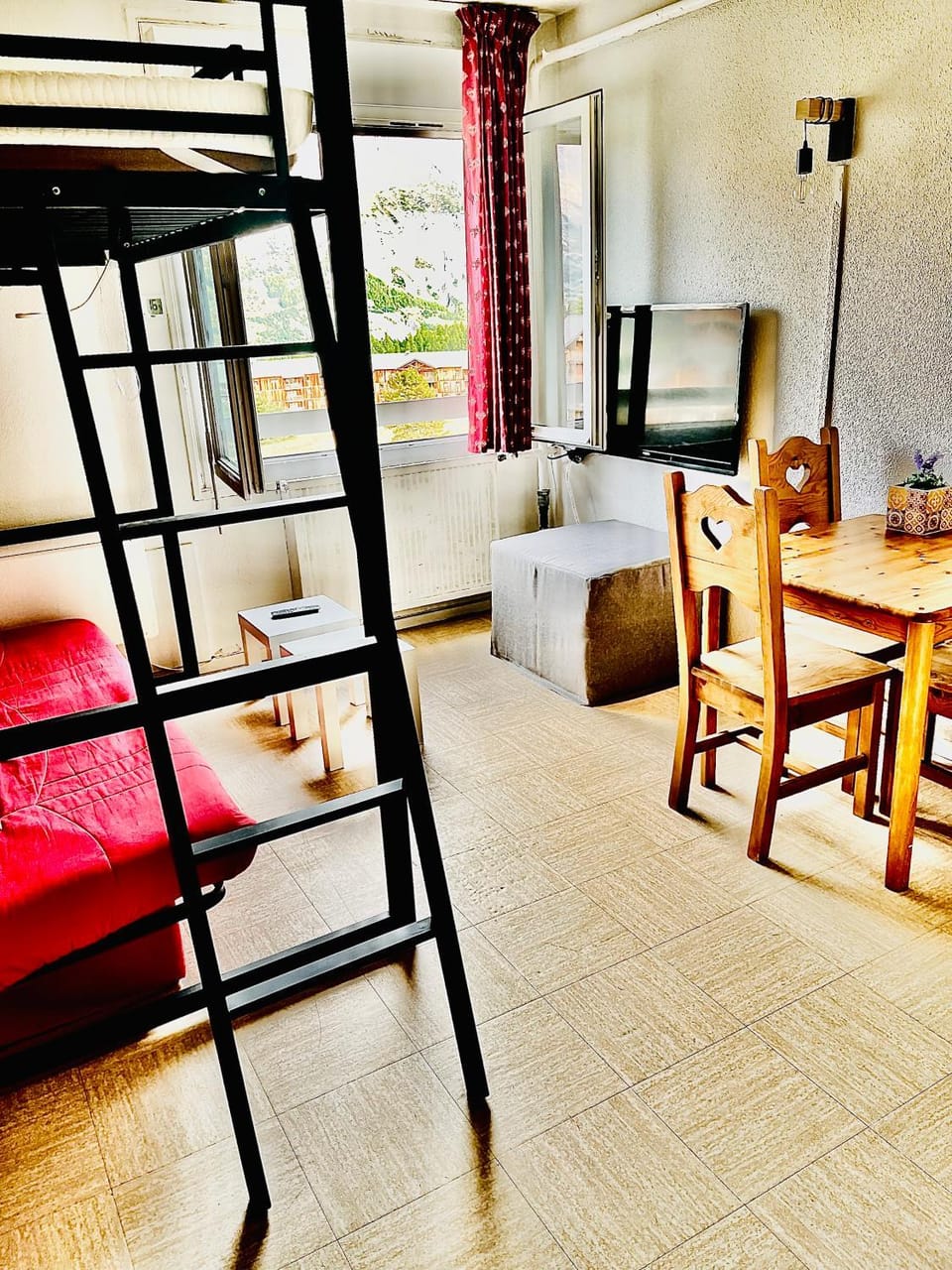 Living room, Photo of the whole room, Dining area, Bedroom, bunk bed