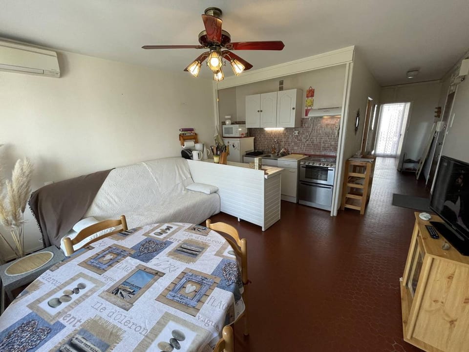 Appartement T3 Climatisé, 6 Pers, Proche Plage et Commerces, Parking Privé, Animaux Admis - FR-1-106-104 Apartment in Saint-Cyprien