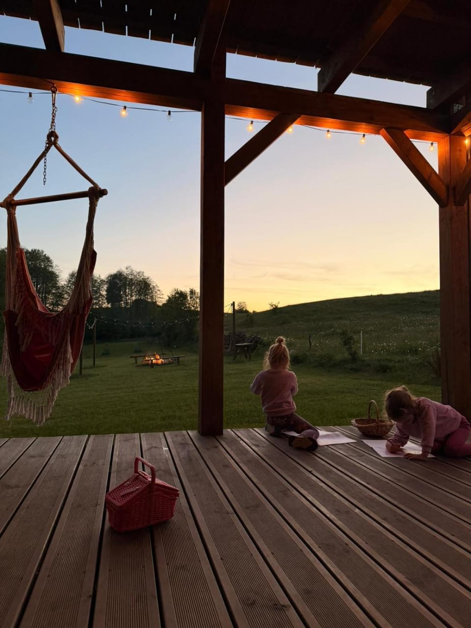 Patio, Garden, Sunrise