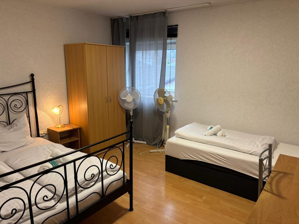 Bed, Photo of the whole room, Bedroom, towels, wardrobe