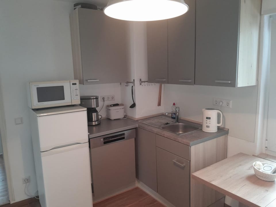 Coffee/tea facilities, Kitchen or kitchenette, dishwasher, oven, stove