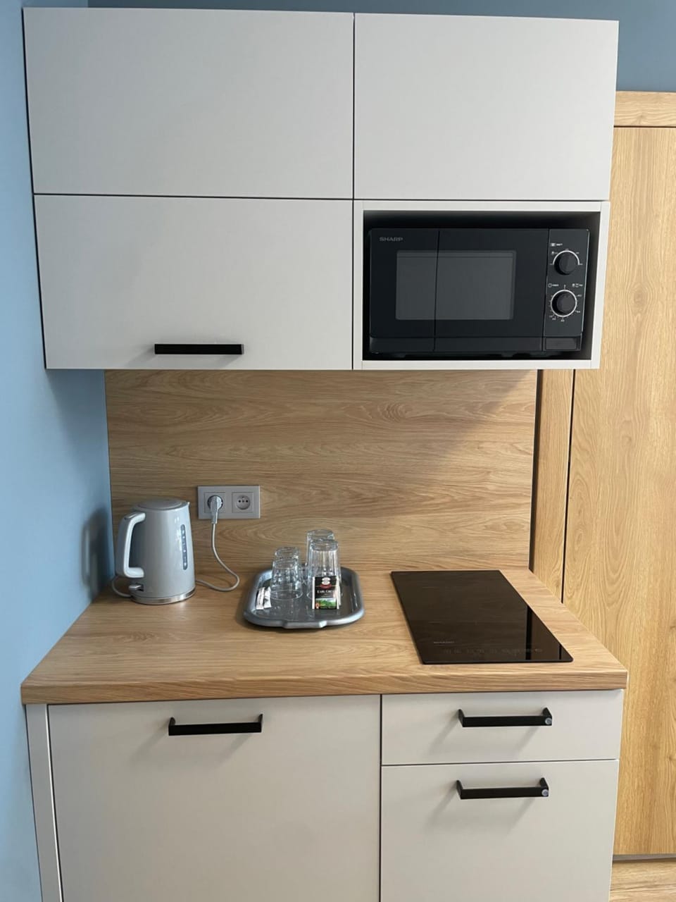 Coffee/tea facilities, Kitchen or kitchenette, oven, stove
