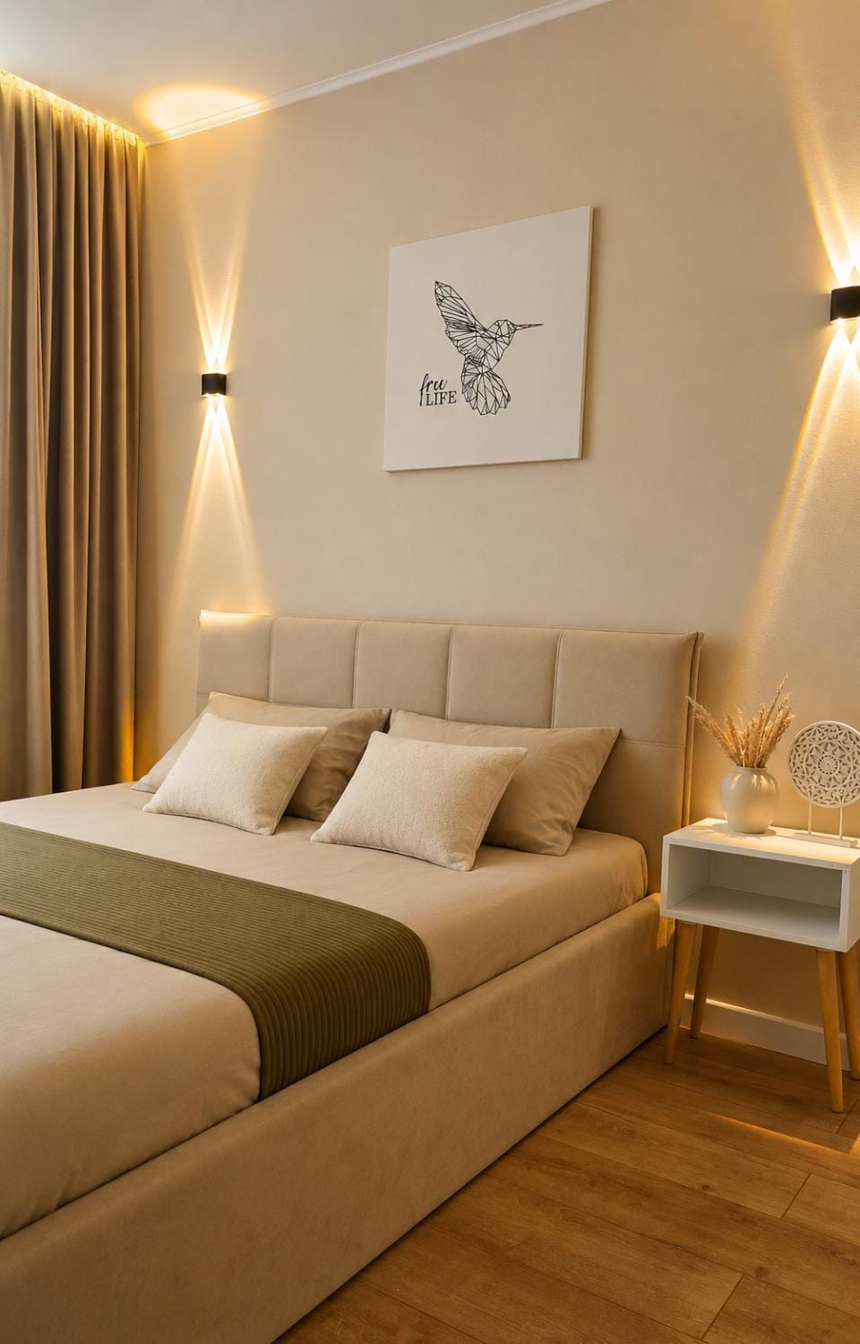 Bed, Photo of the whole room, Bedroom