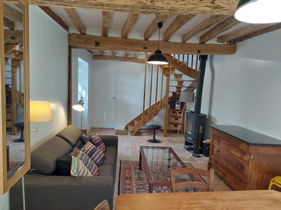 Retraite Champêtre avec Home Cinéma et Verger Libre Cueillette, près de la Loire et des Châteaux - FR-1-590-435 House in Centre-Val de Loire