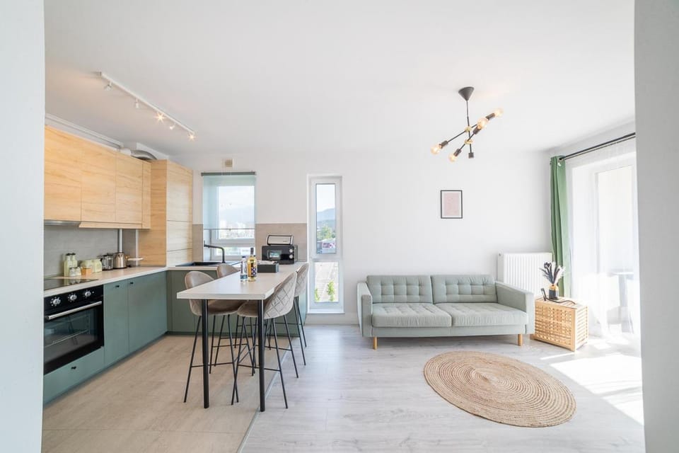 Kitchen or kitchenette, Seating area, Dining area, dishwasher, oven, stove