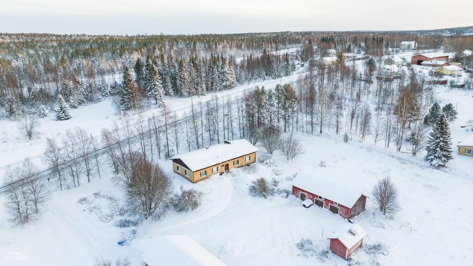 Property building, Bird's eye view, Winter