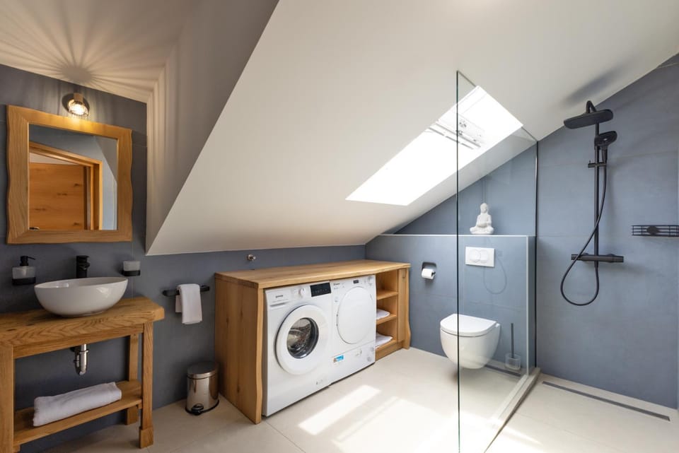 Shower, Toilet, washing machine