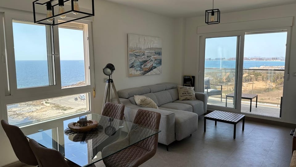 Living room, Dining area, Sea view