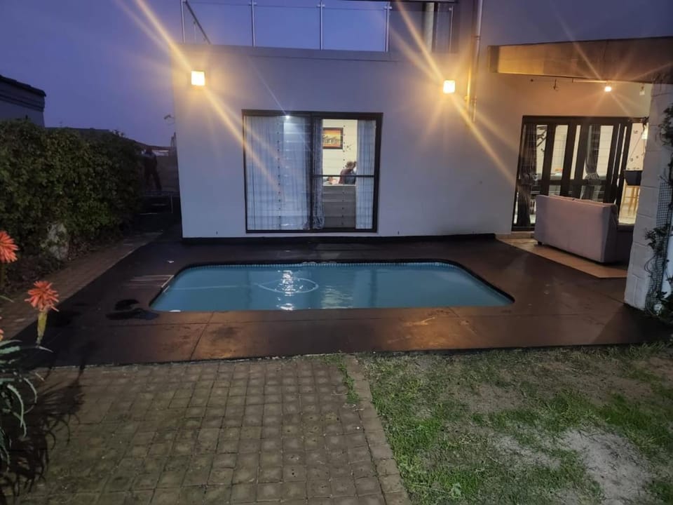Night, Pool view, Swimming pool