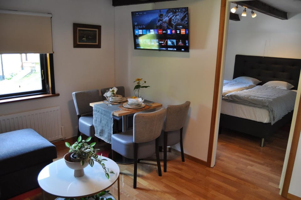 Bed, TV and multimedia, Living room, Dining area