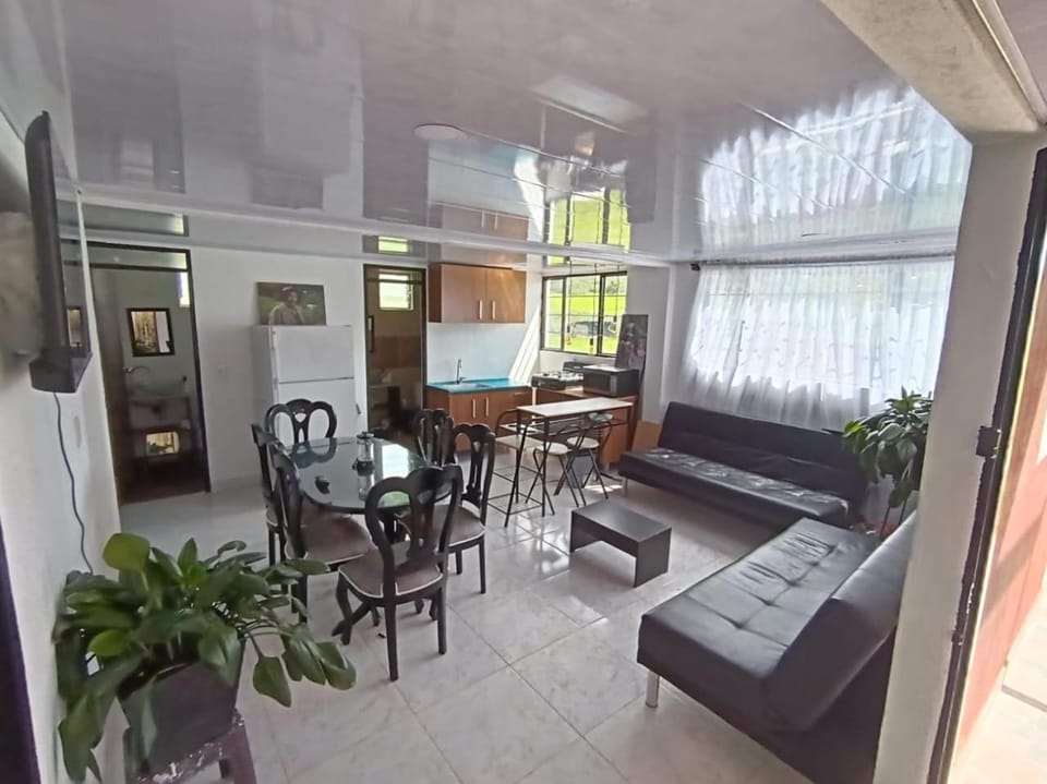 Kitchen or kitchenette, Living room, Dining area