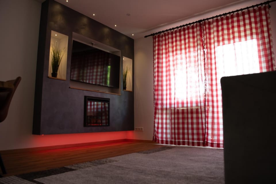 Living room, fireplace