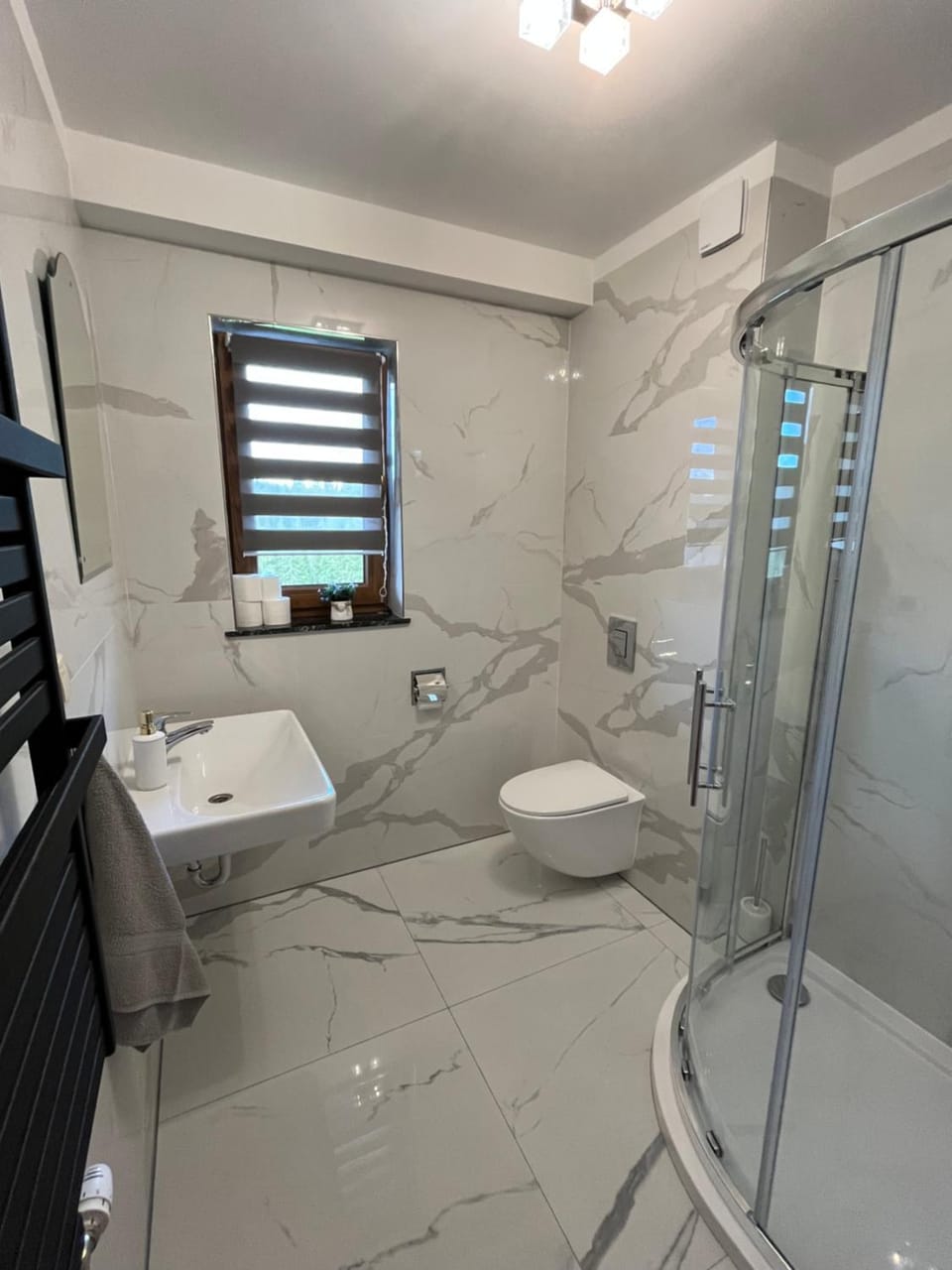 Shower, Toilet, Bathroom, towels