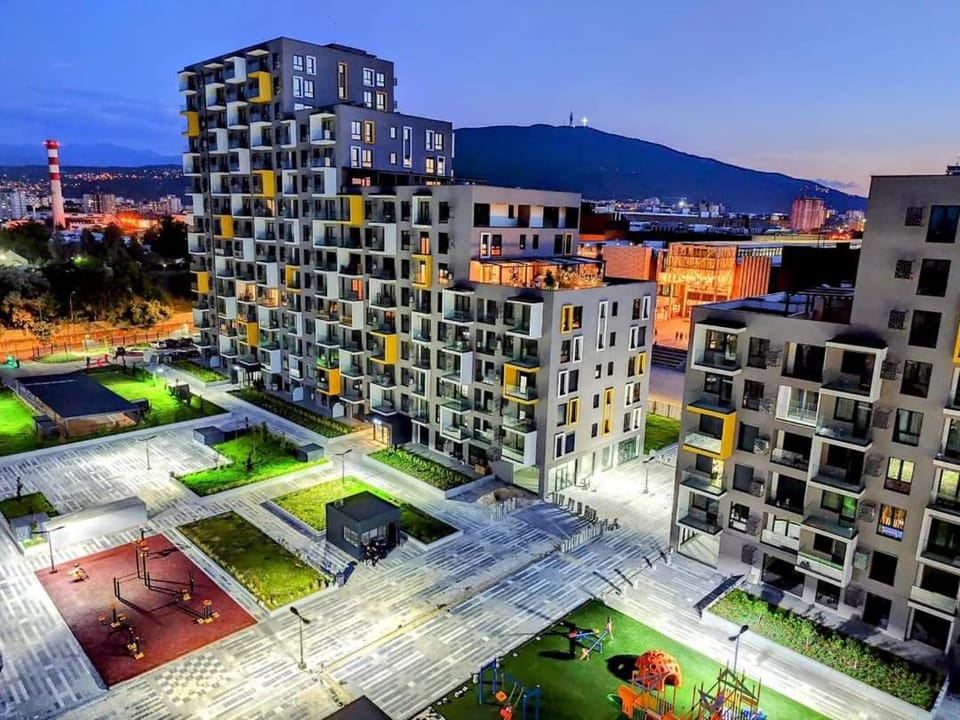 Property building, Night, Neighbourhood