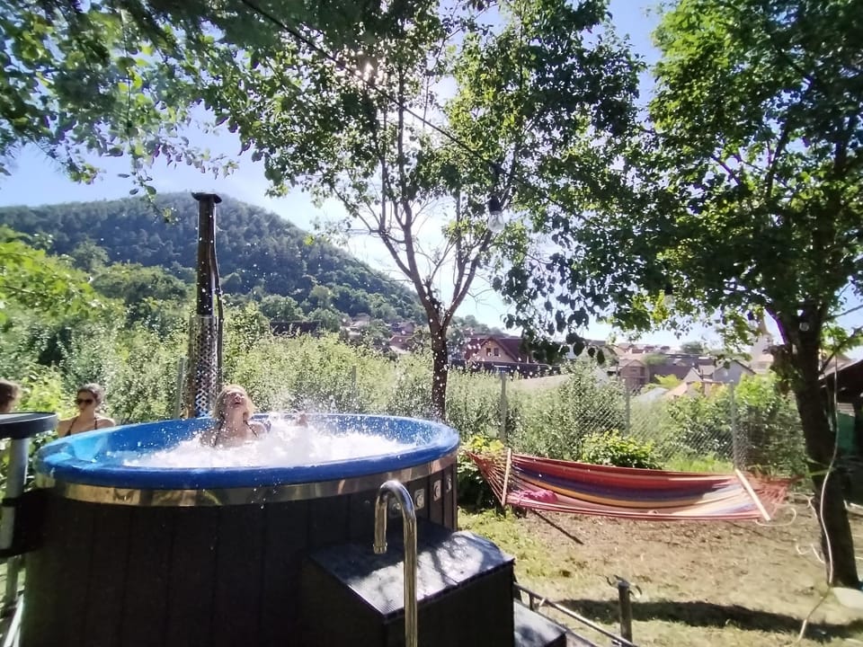 Day, Natural landscape, Garden, Hot Tub, Garden view, Mountain view