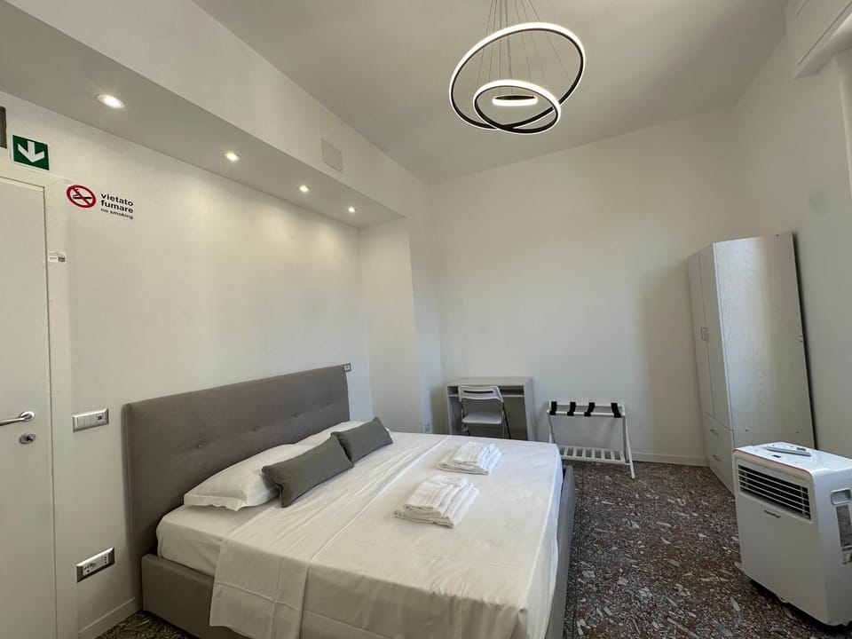 Bed, Photo of the whole room, Bedroom, towels, wardrobe