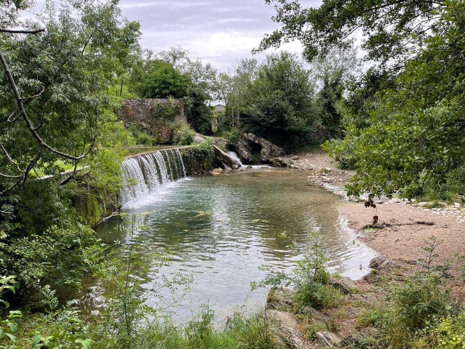 Nearby landmark, Spring, Day, Natural landscape, River view, Open Air Bath
