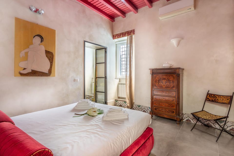Bed, Photo of the whole room, Bedroom, air conditioner