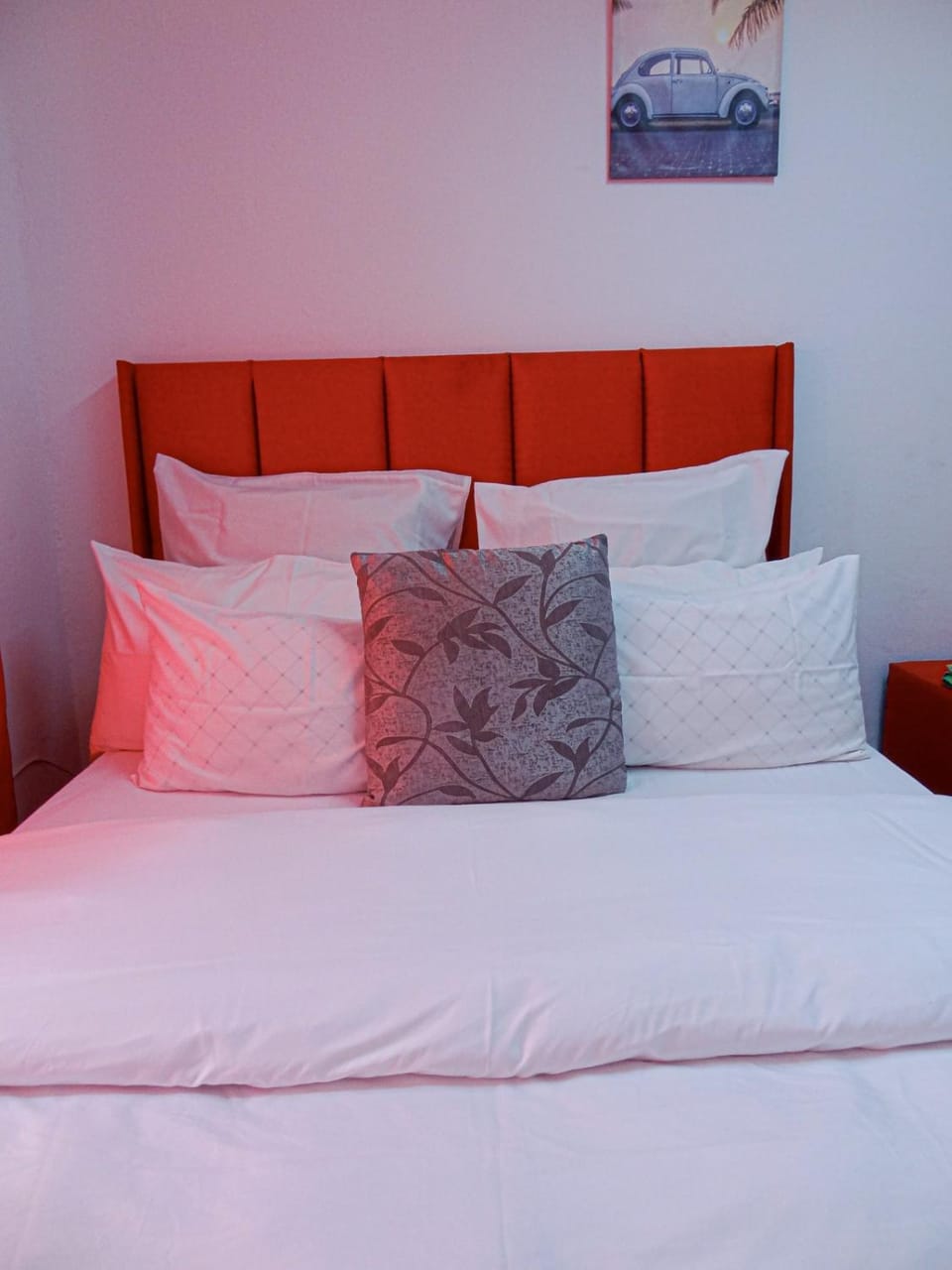 Shower, Bed, Bathroom, Photo of the whole room, Bedroom