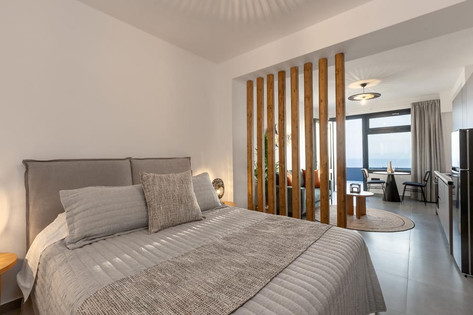 Bed, Living room, Photo of the whole room, Seating area, Bedroom