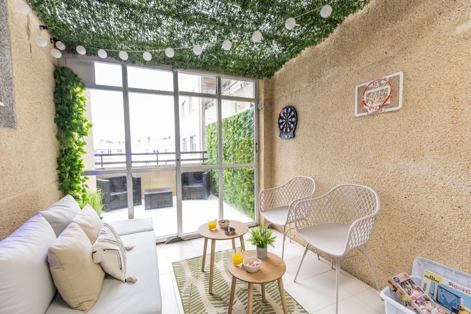 Terraza, 20min playas, 5min Pontevedra, Garaje Apartment in Pontevedra