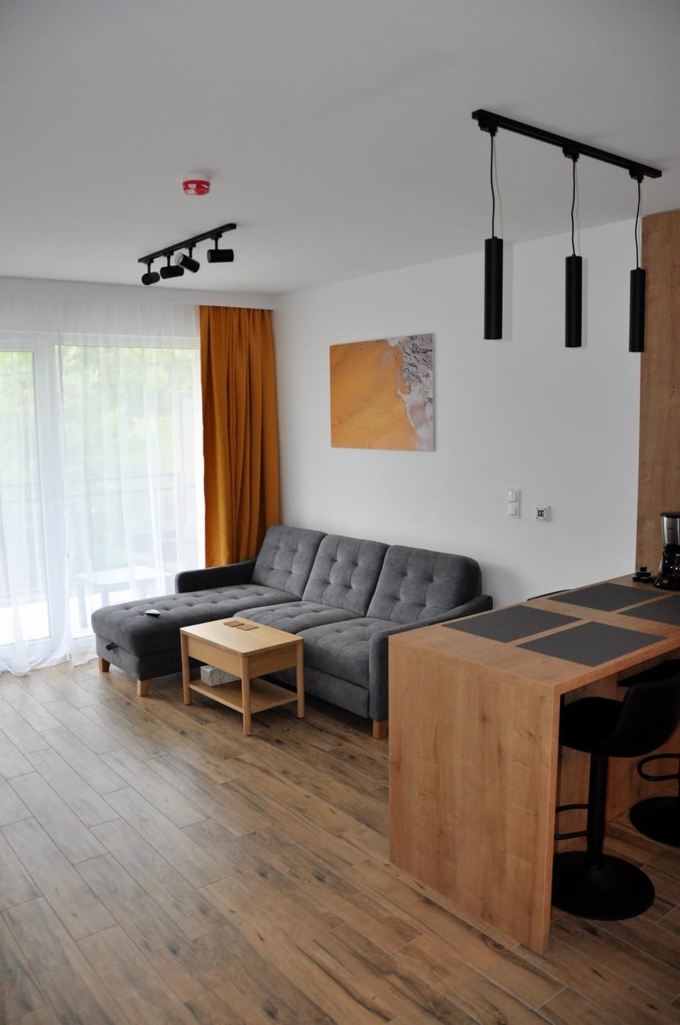 Bed, Living room, Photo of the whole room, Seating area