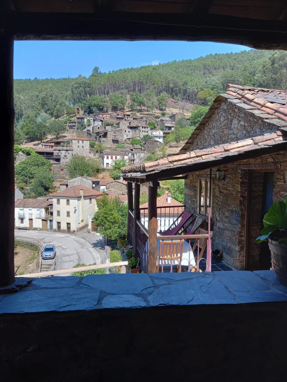 Day, Natural landscape, Balcony/Terrace, Mountain view