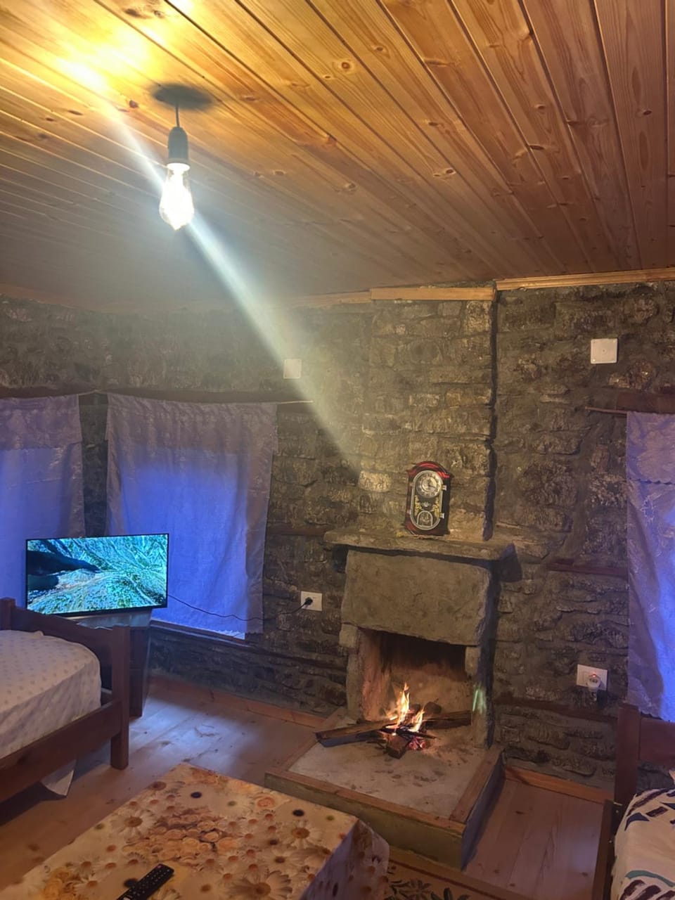 Vila Jani Stone House Fireplace near Përmet Quiet Nature Stay Bed and Breakfast in North Macedonia