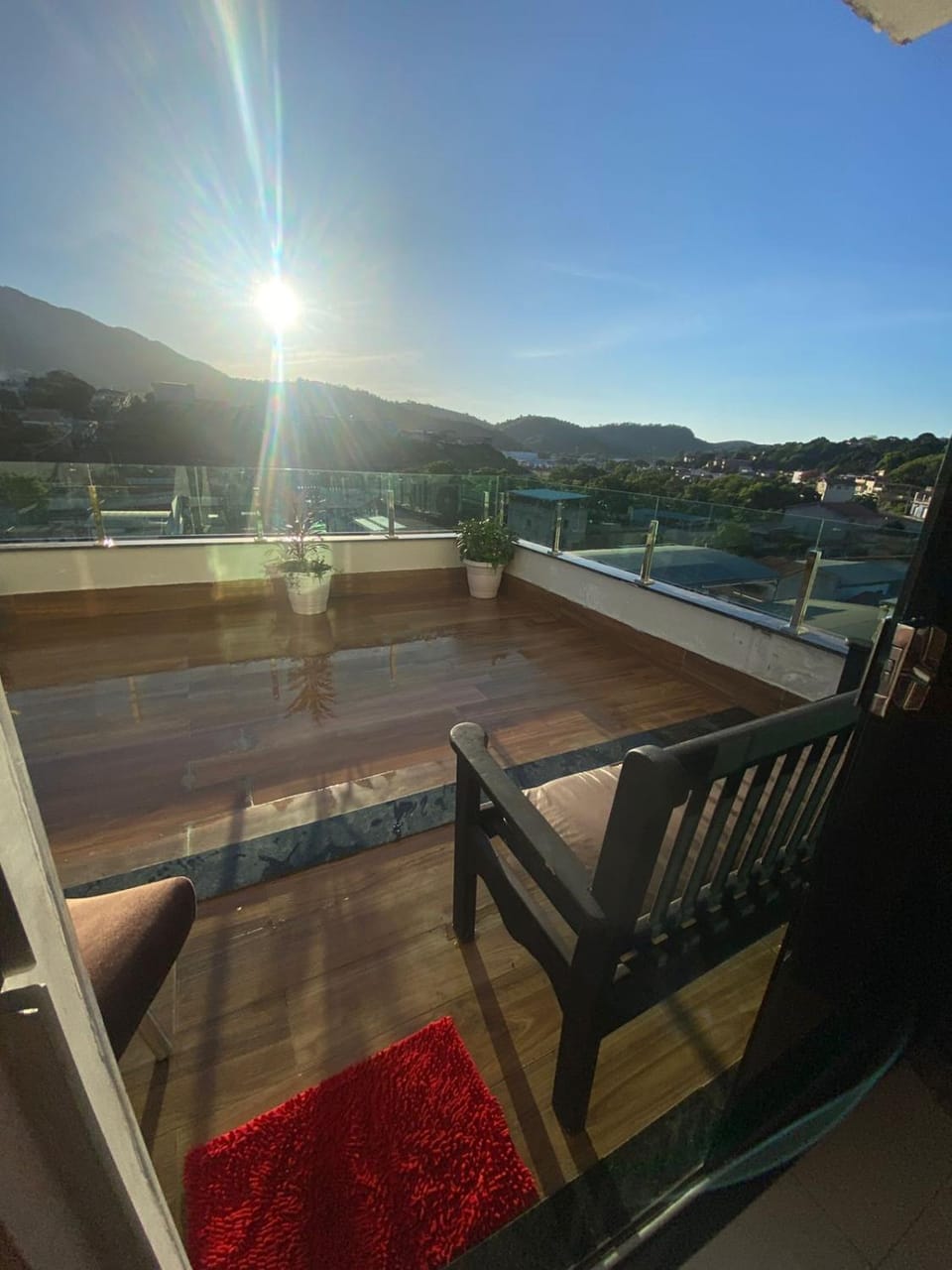 Day, View (from property/room), Balcony/Terrace, Dining area, Mountain view, Sunrise, Sunset, sunbed
