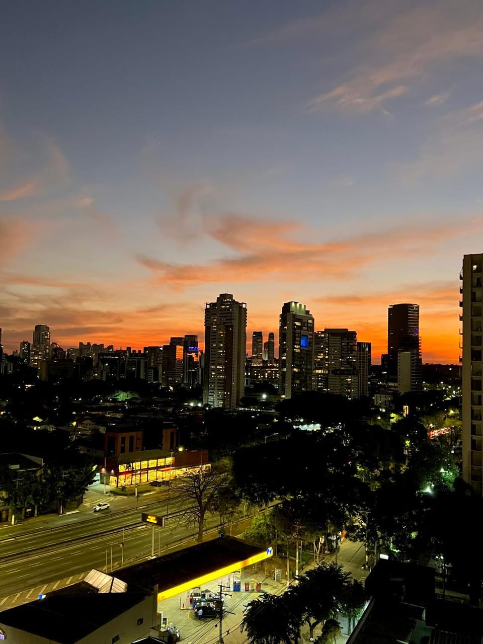 City view, Sunset