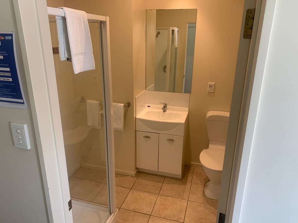 Shower, Toilet, Bathroom, towels