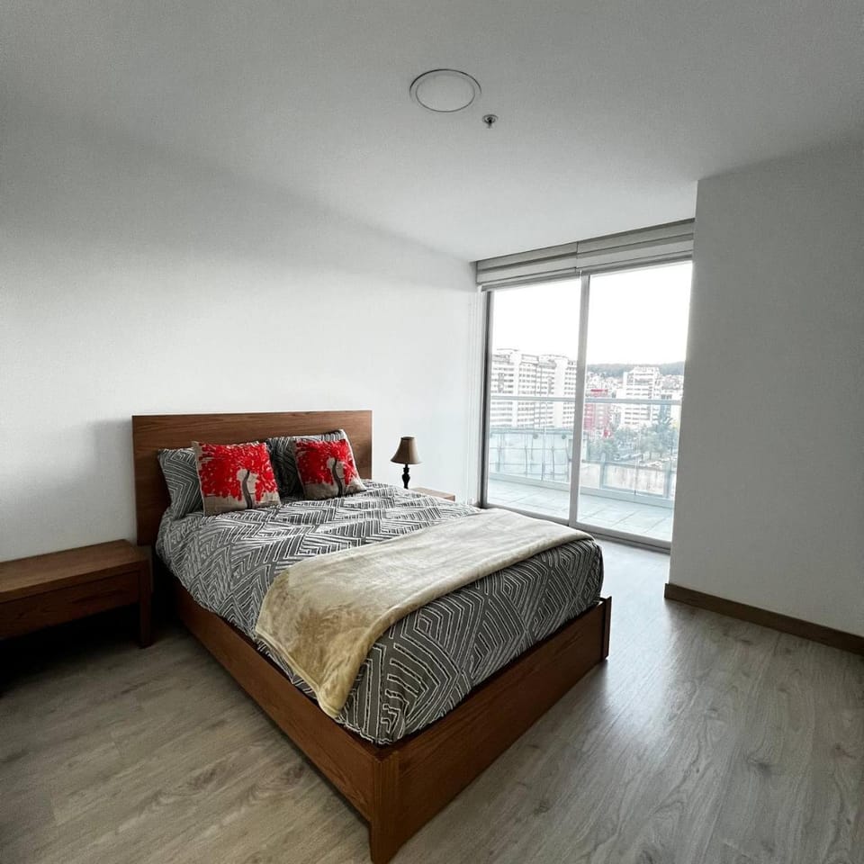Bed, Balcony/Terrace, Photo of the whole room, Bedroom, towels, wardrobe