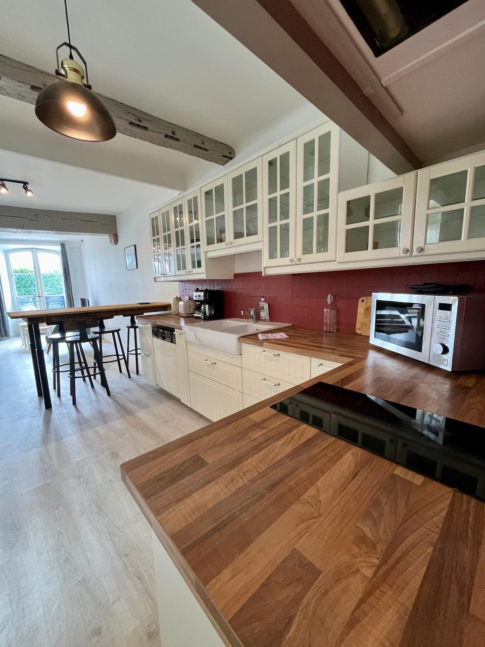 Kitchen or kitchenette, Dining area, dishwasher, oven, stove, toaster