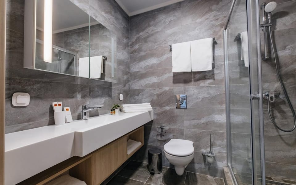 Shower, Toilet, Bathroom, Bath, towels