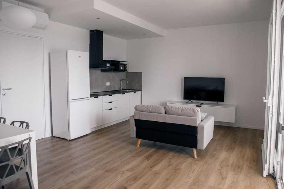 TV and multimedia, Kitchen or kitchenette, Living room, Dining area, stove