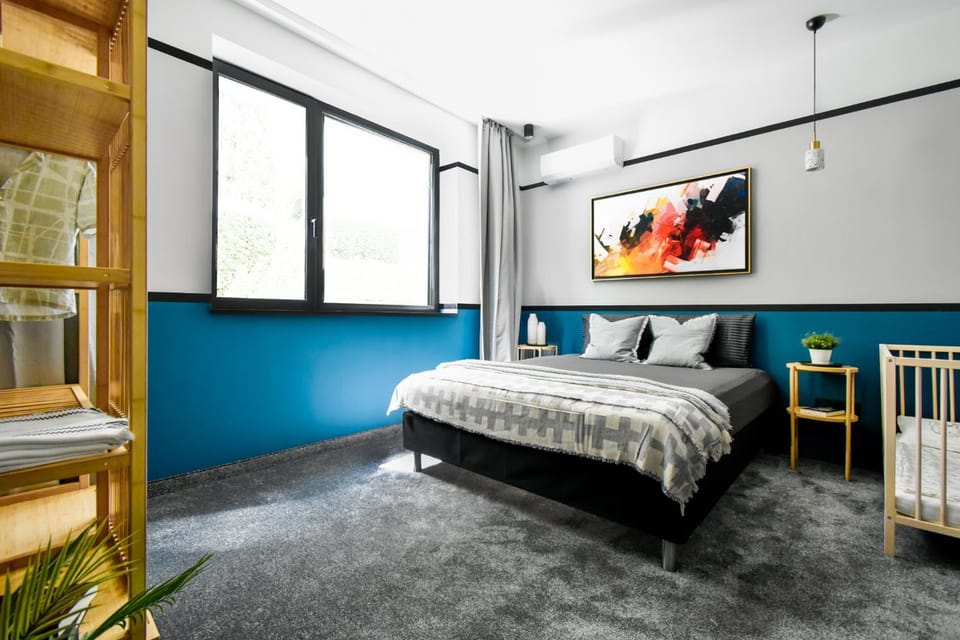 Bed, Photo of the whole room, Bedroom, cot, wardrobe