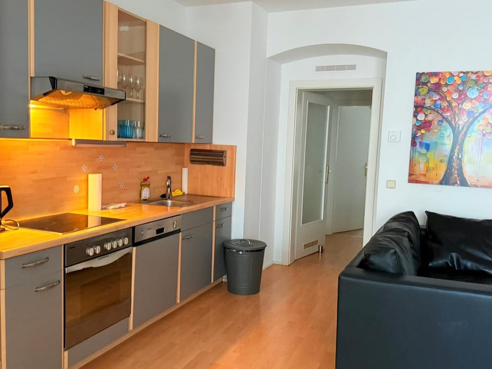 Kitchen or kitchenette, Living room, oven, pet friendly, stove