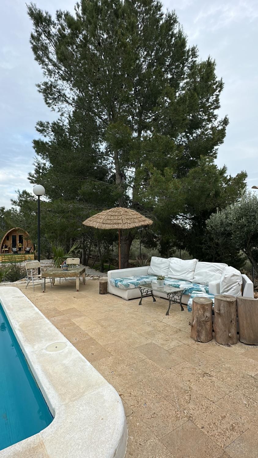 Patio, Pool view