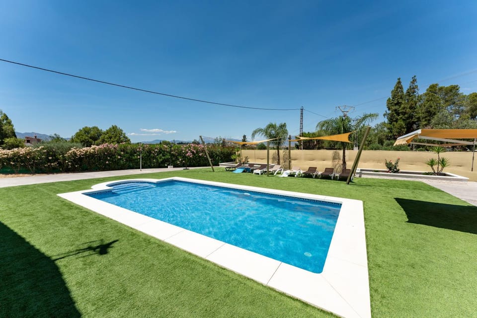 Natural landscape, Garden, Garden view, Pool view, Swimming pool, Swimming pool, sunbed
