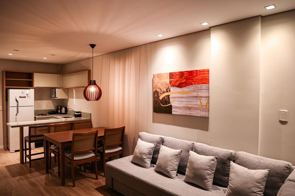 Kitchen or kitchenette, Living room, Dining area