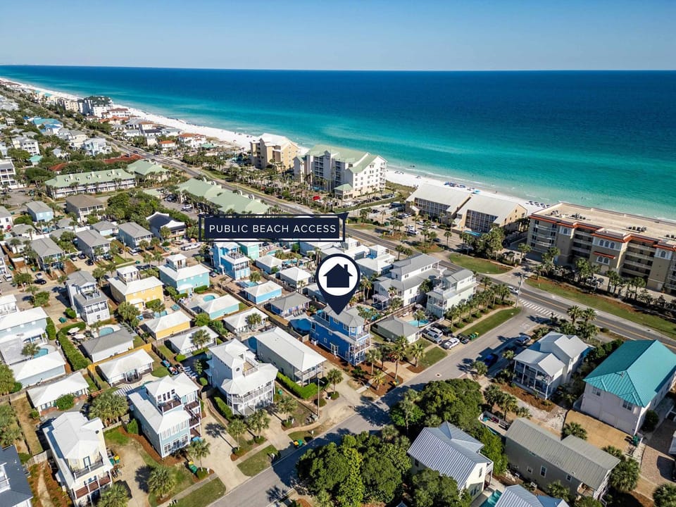 Blu Flamingo Free Golf Cart Priv Pool Steps2Beach House in Destin